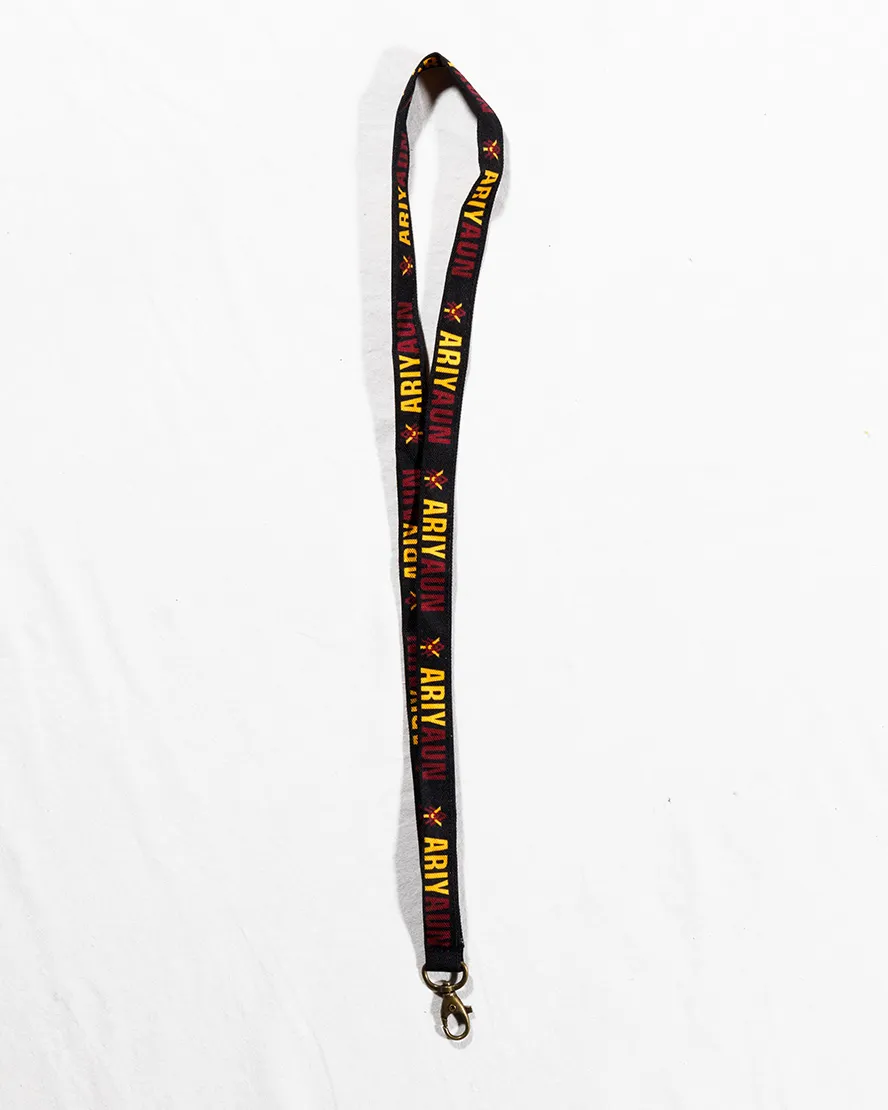 Ariyaun Branded Black Lanyard