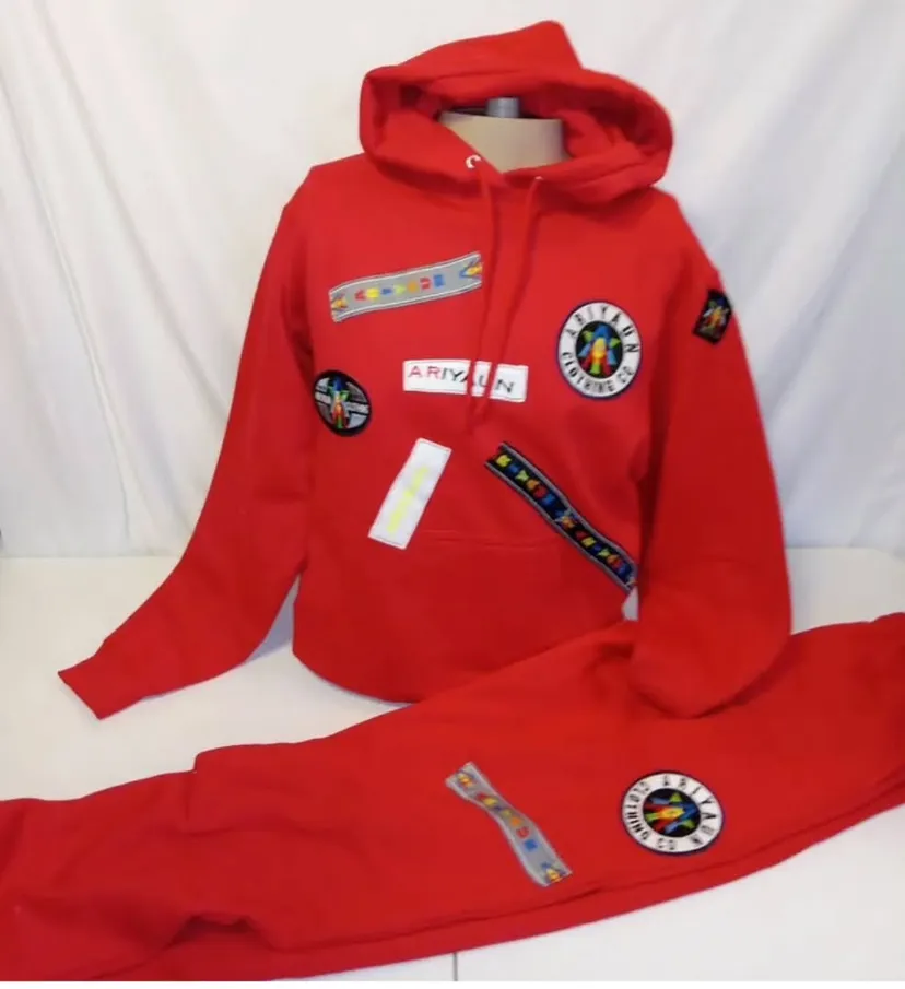 Bold Red Logo Tracksuit