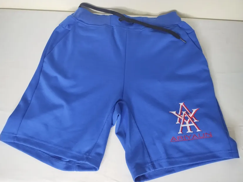 Royal Blue Monogram Shorts