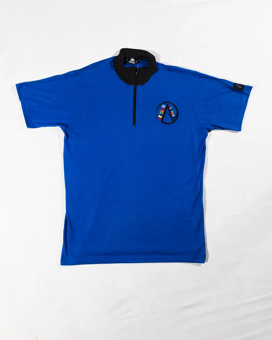 Royal Blue Short-sleeved Polo Shirt